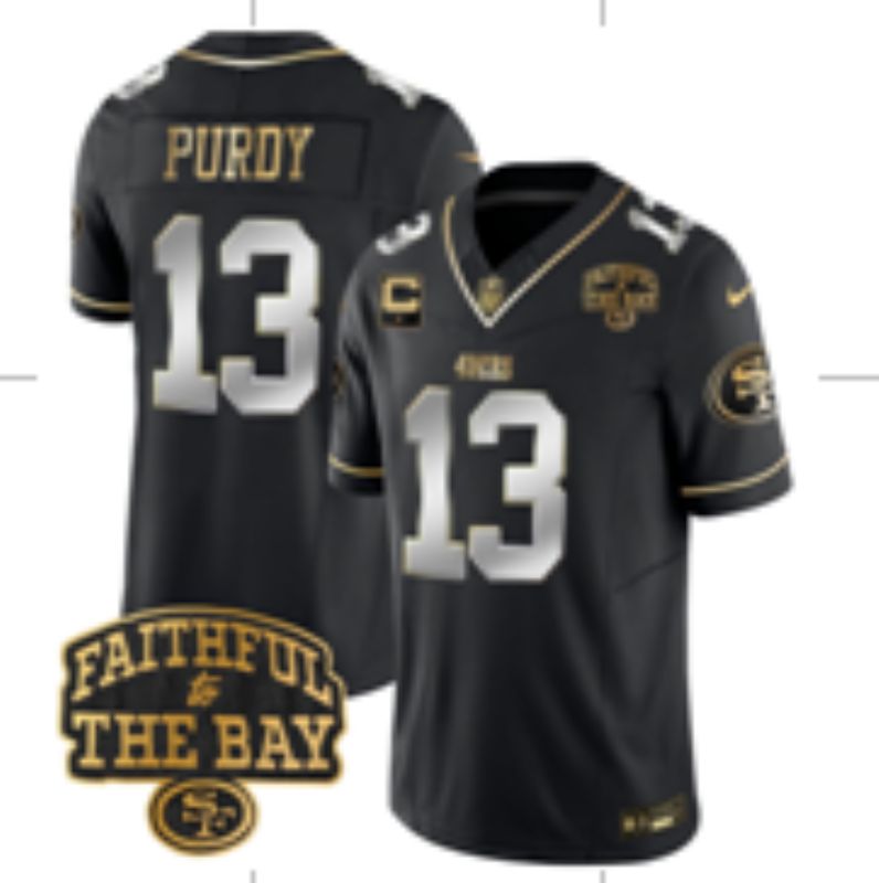 Men Nike San Francisco 49ers #13 Purdy black Limited NFL 2025 Jersey 0020